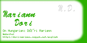 mariann dori business card